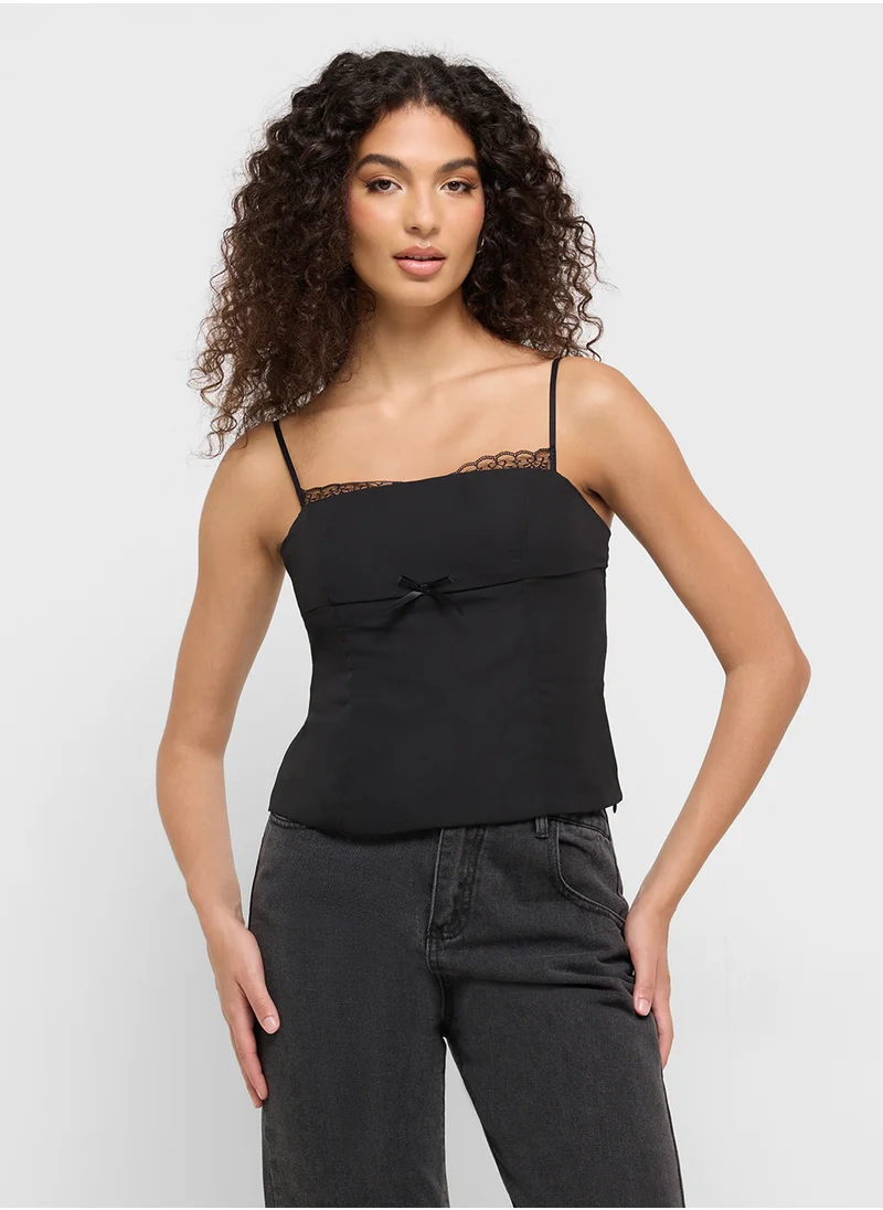 Ginger Lace Detail Cami Top