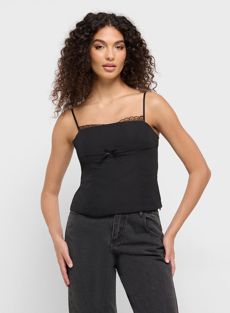 Ginger Lace Detail Cami Top - Image 1