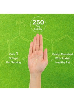 DEAL SUPPLEMENT Vitamin D3 10,000 Iu + K2 Mk7 200 Mcg, Infused With Virgin Coconut Oil, 250 Softgels, Double Strength Vitamin D & K, Promotes Heart, Bone & Teeth Health - Very Easy To Swallow  - Image 5