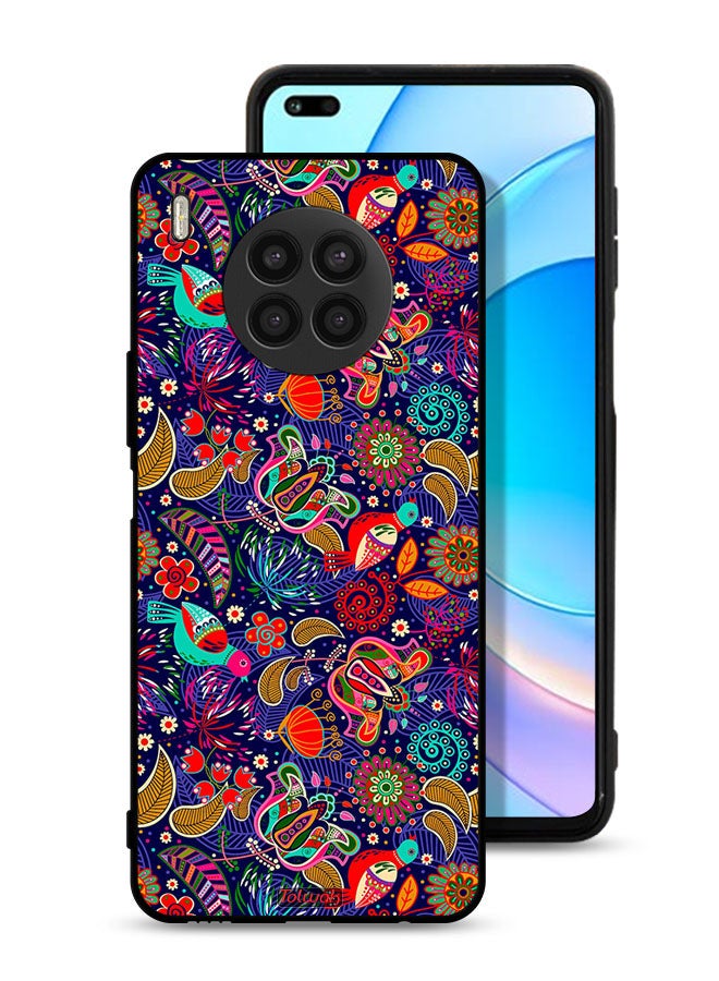 Tolwak Huawei nova 8i Protective Case Cover Pattern Colorful Birds Leaf Flowers - Image 1