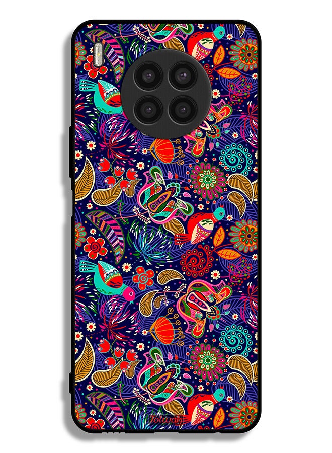 Tolwak Huawei nova 8i Protective Case Cover Pattern Colorful Birds Leaf Flowers - Image 2