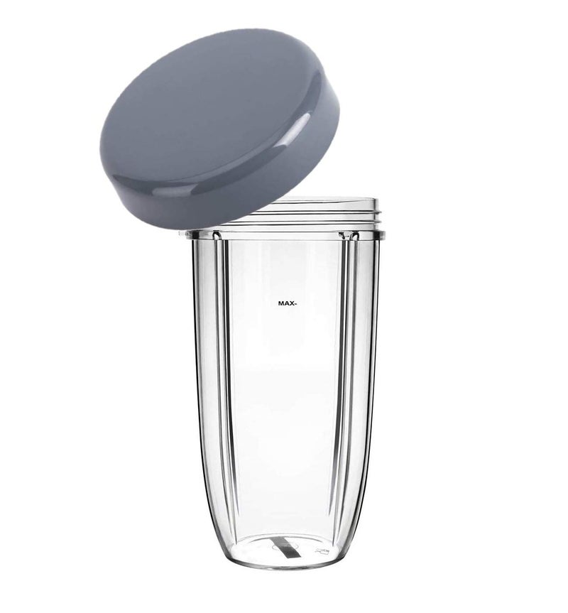 Utiz 32oz1000ml Small Cup with Flat Lid Cap for Nutribullet 600W 900W Blender Juicer 32oz
