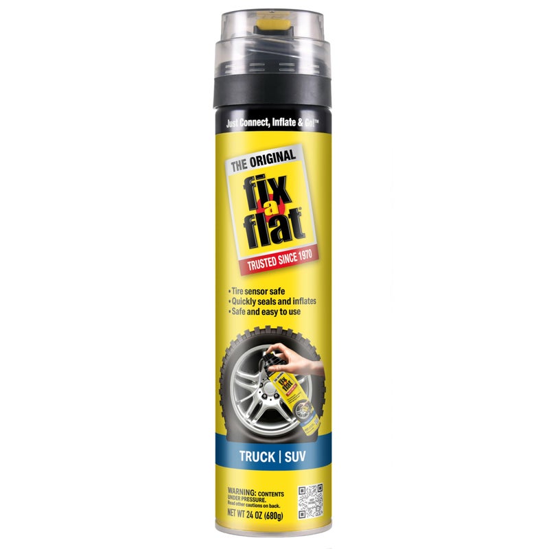 Fix A Flat Fix-A-Flat S60369 Aerosol Emergency Flat Tire Repair and Inflator, for X-Large Tires, Eco-Friendly Formula, Universal Fit for all Cars, Trucks and SUVs, 24 oz. (Pack of 1) - Image 1