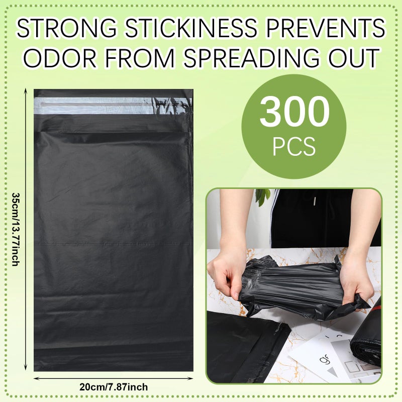 Weekgrat 300 Pcs Ostomy Pouch Disposable Bag 7.87 x 13.78 Inches Ostomy Pouch Disposal Bags Prevent Odours Leakage Colostomy Supplies Anti Peeping Disposal Sacks for Colostomy Waste Bags - Image 2