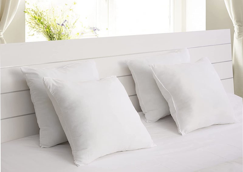 Maestro مايسترو حشوة الوسادة قماش خارجي بولي إثيلين، 400 جرام من الألياف المجوفة، الحجم: 45 × 45، أبيض - Image 2