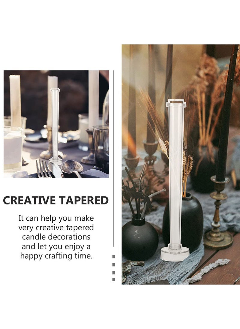 Artibetter - ARTIBETTER 2pcs Taper Candle Mold Tapered Candlesticks Candle Making Mold Wax Mold for Scented Candles Dried Flower Candles Family Wedding Decoration - Image 1