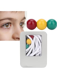 silvercnc 3 Beads Brock String Vision Therapy Sight Focusing Vision Convergence Training Tools for Kids Myopic Strabismus Correction  - Image 1