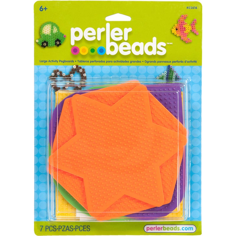Perler Beads Assorted Pegboard Set Arts and Crafts for Children, 5 pcs