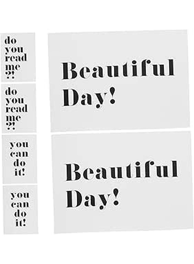 Ciieeo 6Pcs English Backdrop Cards Reusable Props For Wedding Party Food Photography - Image 1
