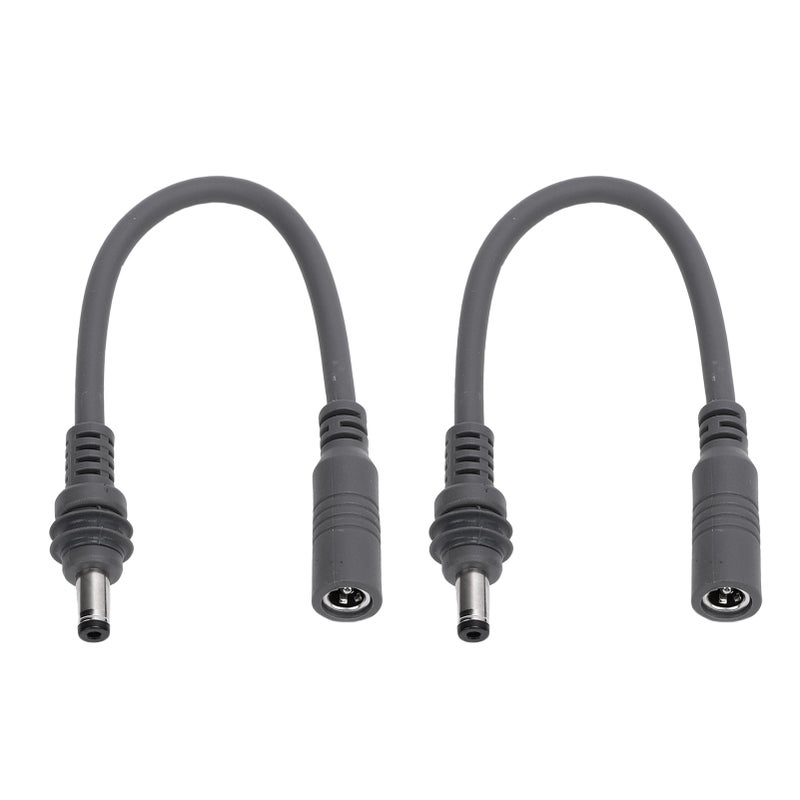 2PCS DC Adapter Cable Fit for Mini Dish Satellite Device Male to Female Power Extension Cord Support 5A 100W 20cm 0.66ft - Image 1