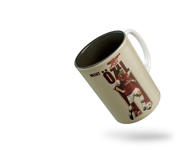 Tee Mafia Tee Mafia Mesut zil Classic All Mug with Print 11Oz Black Coffee Mug with Print Coffee TeaMugFootball Mug Arsenal mug153 - Image 1
