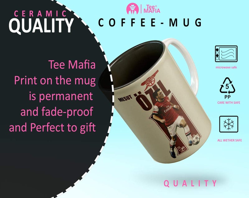 Tee Mafia Tee Mafia Mesut zil Classic All Mug with Print 11Oz Black Coffee Mug with Print Coffee TeaMugFootball Mug Arsenal mug153 - Image 4