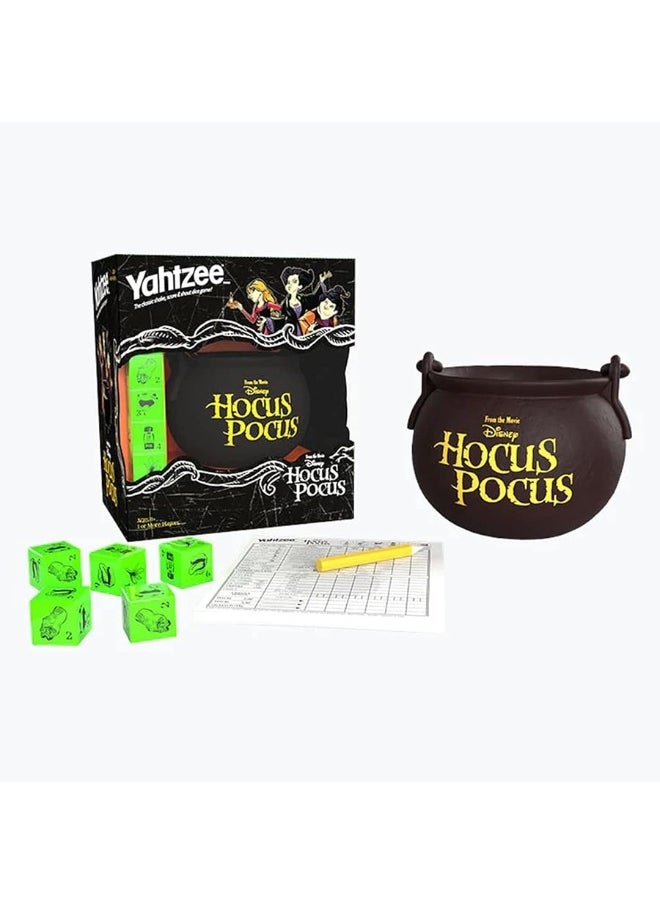 USAopoly YAHTZEE Disney Hocus Pocus  Collectible Witchs Caldron Dice Cup  Classic Family Dice Game Based on Disney Film  Great for Family Game Night  OfficiallyLicensed Disney Game  Merchandise  - Image 1