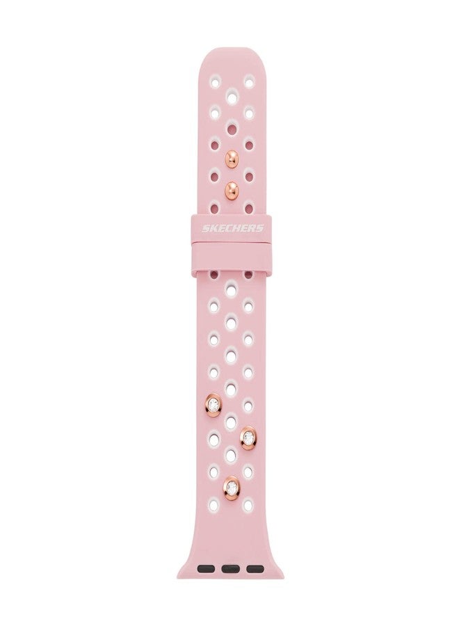 Skechers Watch Band for Apple Watch, Band for 38/40/41mm Apple Watch - Straps for Apple Watch Series 8/7/6/5/4/3/2/1/SE, Blush Charms, One Size, Custom - Image 1