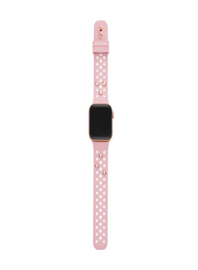 Skechers Watch Band for Apple Watch, Band for 38/40/41mm Apple Watch - Straps for Apple Watch Series 8/7/6/5/4/3/2/1/SE, Blush Charms, One Size, Custom - Image 2