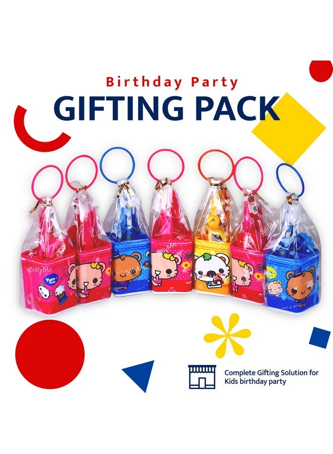 SILLYME Return Gifts for Kids Birthday Party Stationary Set - Pack of 6 (Includes Pencil Box case,Scissor,Eraser,Pencil, Sharpener) (Multicolor) - Image 2
