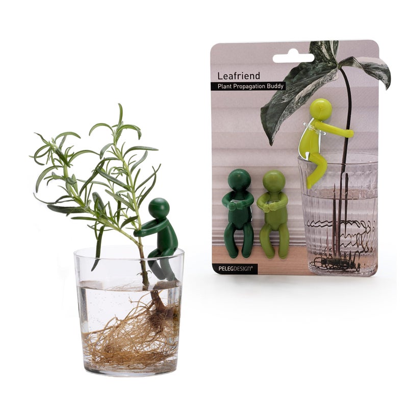 PELEG DESIGN Leafriend: Plant Propagation Buddy; Plant Support for Sprouts, Stems, Shoots, and Cuttings; 3 Cute Plant Supports for a Plant Propagation Station or an Indoor Garden; Plant Lover Gifts by Peleg Design - Image 1