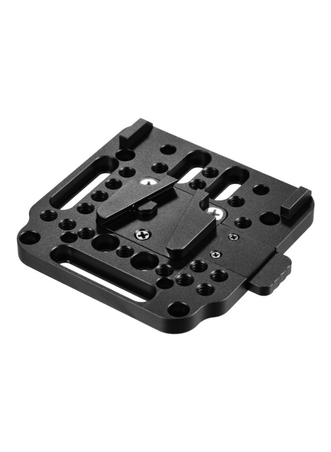NIBEMINENT Aluminum Alloy V-Lock Quick Release Plate Black  - Image 3
