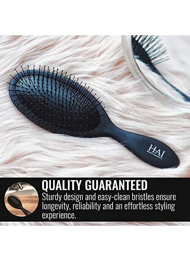 HAI Beauty Concepts - Hai Detangler Premium Smoothing Paddle Brush For Wet Or Dry Hair Midnight Black - Image 1
