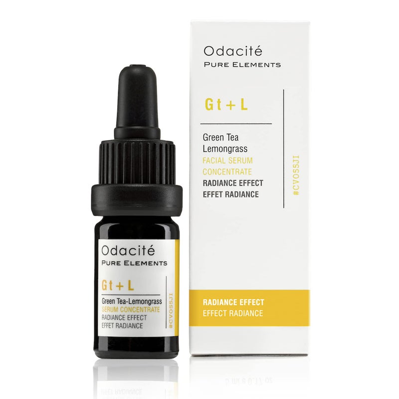 Odacite Odacit Brightening Serum Concentrate with Green Tea Lemongrass for Radiant Skin Lightweight Hydrating Brightening AntiAging Facial Oil Concentrate for Sluggish Lackluster Skin 017 fl oz