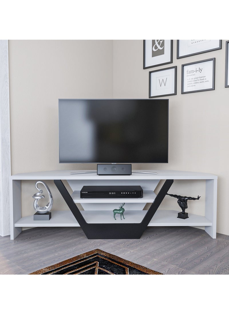 Decorotika Sares 120 cm Corner TV Unit for TVs up to 55"  - Image 1