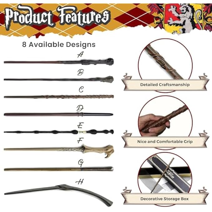 MAGIC WAND COLLECTION OF WIZARD WANDS CAST METAL WAND PREMIUM BOX (C) - Image 2