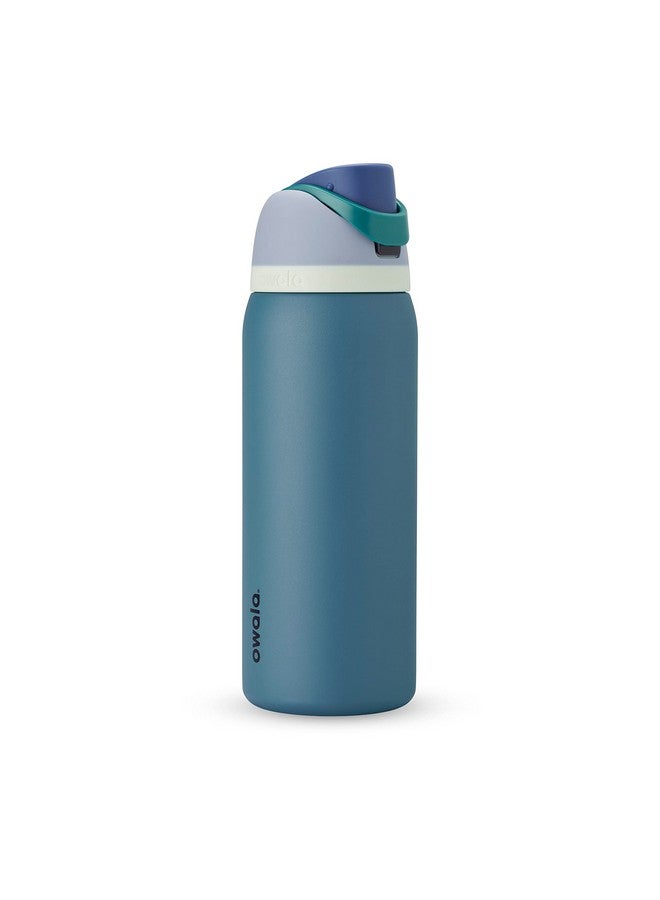 Owala Owala FreeSip Insulated Stainless Steel Water Bottle with Straw for Sports, Travel, and School BPA-Free Sports Water Bottle, 40 oz, Denim  - Image 1