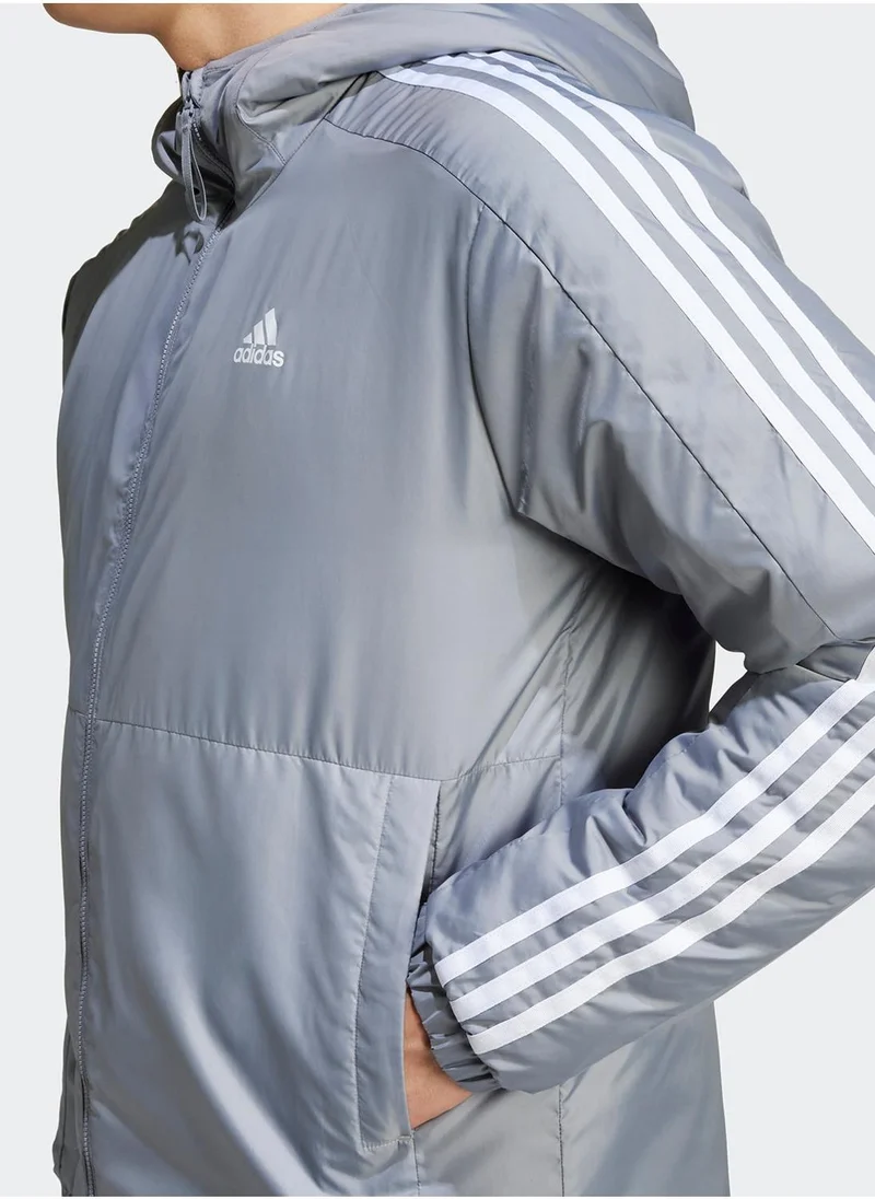 Adidas Essentail 3 Stripe Insulated Jacket