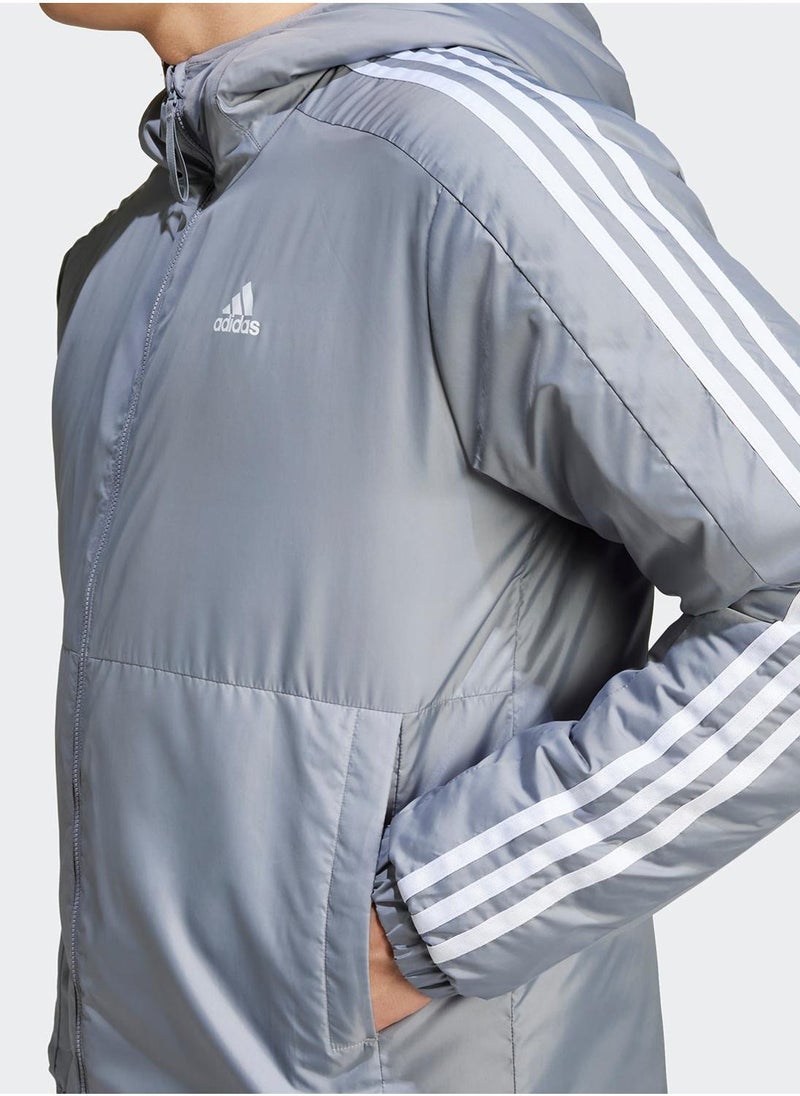 adidas جاكيت مبطن بثلاث خطوط من Essentail  - Image 4