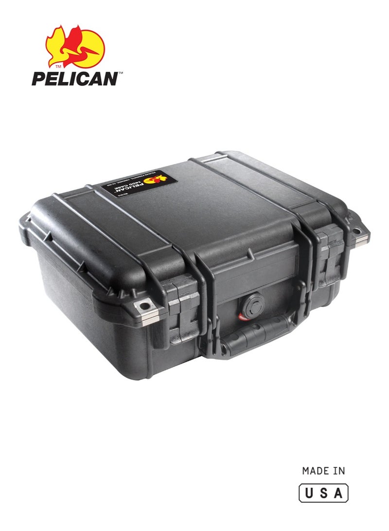 Pelican 1400 Protector Case Empty, Black, IP67 Waterproof Hard Case