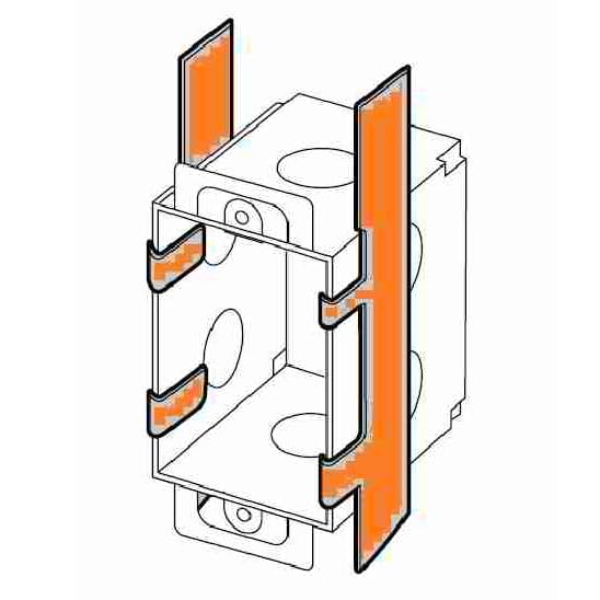 JEONZ 4Pcs Switch Box Support, Electrical Box Mounting Straps, Accessories for Use with Boxes with Plaster Ears - Image 4