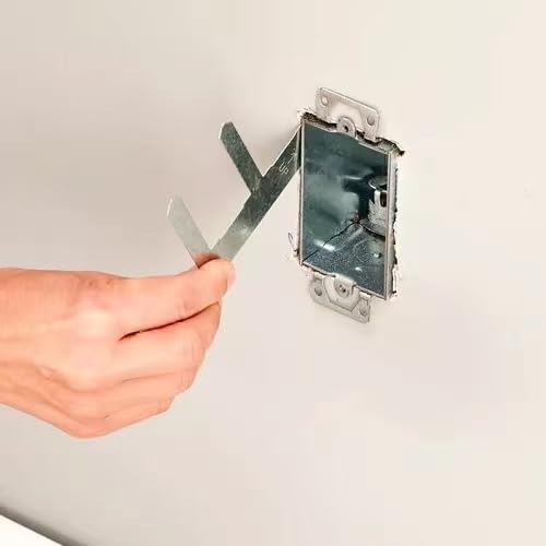 JEONZ 4Pcs Switch Box Support, Electrical Box Mounting Straps, Accessories for Use with Boxes with Plaster Ears - Image 5
