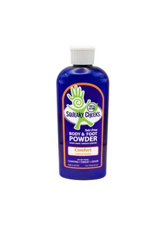 Squeaky Cheeks Comfort Blend Body and Foot Powder(5 oz) | Organic Talc-Free and All Natural Powder | Comfort Formula | Fresh Scent With Essential Oils | Effective Relief From Chafing, Sweat and Odor 