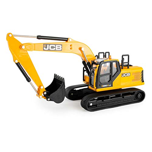 Britains JCB Farm Tomy Toys Excavator 132 220X Collectable Tractor Toy 132 Scale Farm Toys Suitable For Collectors And Kids 3 Year Plus 43211 - Image 1