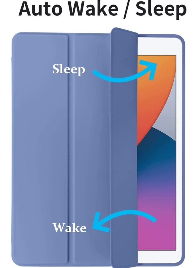 روك بو آي باد 9 / 8 / 7 ( 2021 / 2020 / 2019 ) آي باد 10.2 بوصة مع حامل القلم ( النوم / الاستيقاظ ) الترا رقيقة لينة تبو مرة أخرى ذكية المغناطيسي حامل غطاء الخزامى - Image 5