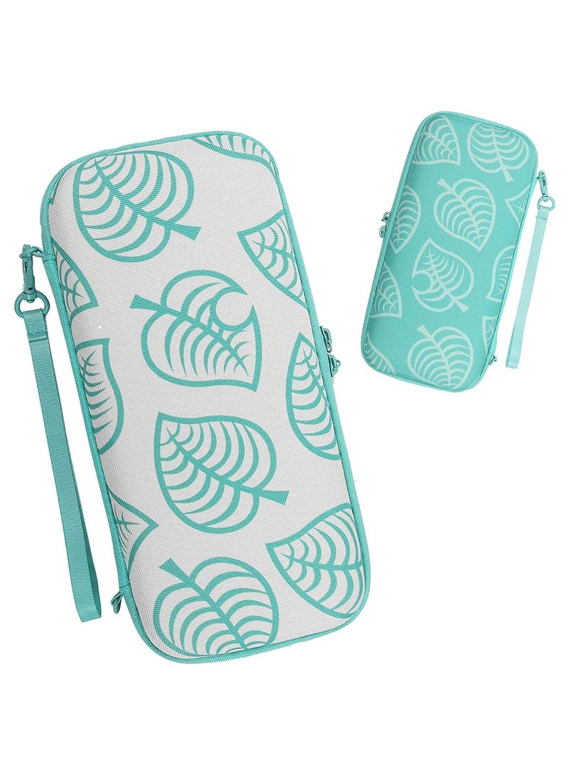 KASTWAVE Switch Lite Carrying case-Newest Animal Crossing Turquoise Sires Hardshell Pouch Bag for Nintendo Switch Lite Console & Accessories with 8 Game Cartridges - Image 1