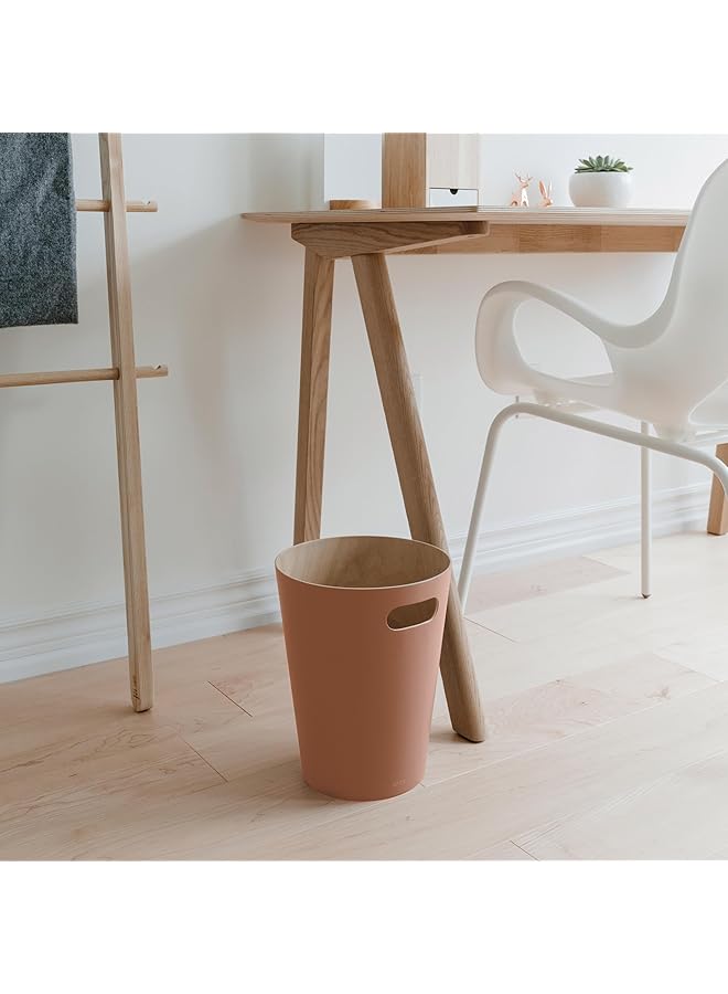 إيروريكس سلة المهملات الخشبية الحديثة من Woodrow بسعة 2 جالون أو سلة المهملات أو سلة إعادة التدوير للمنزل أو المكتب Sierra - Image 3