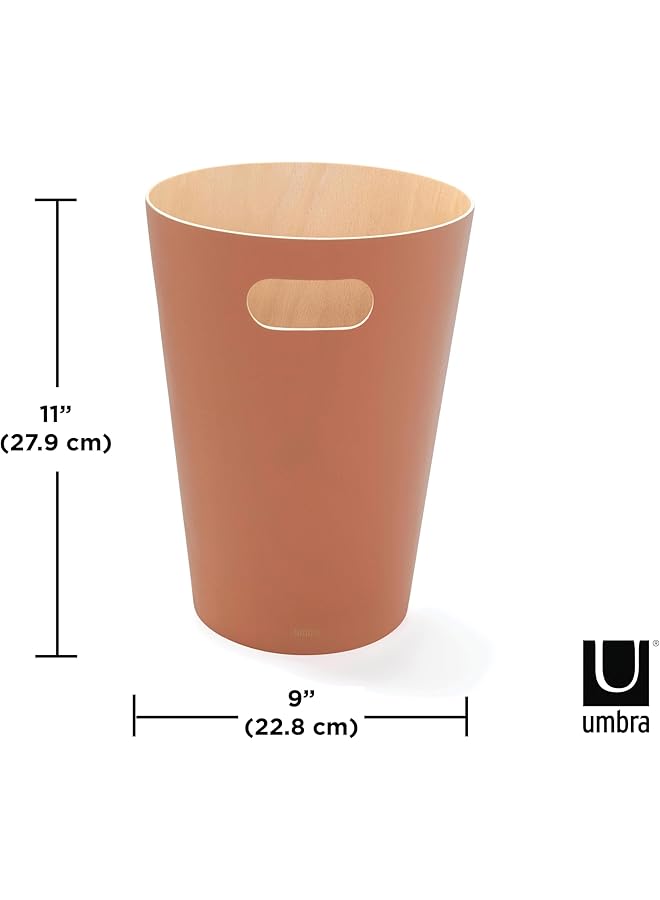 إيروريكس سلة المهملات الخشبية الحديثة من Woodrow بسعة 2 جالون أو سلة المهملات أو سلة إعادة التدوير للمنزل أو المكتب Sierra - Image 2