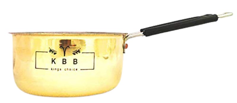 KBB Brass Platinum Sauce PANTea PAN Inner Kalai with Steel Handle with BACKLERET Pipe 1 NO - Image 2