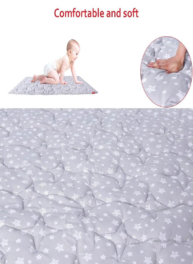 Moonsea Baby Playpen Mat, Extra Large Thick Playmat, Non Slip Cushioned Baby Play Mat for Playing 79x63 Inches, One-Piece Baby Floor Mat for Babies, Toddlers - Image 3