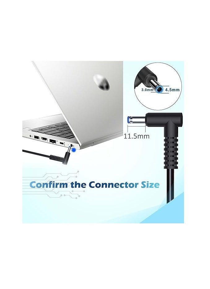 65W AC Adapter Laptop Charger for HP Envy 13 15 17 15t 15m 17m X360 15-1039wm 15-1033wm 15-1010dx 15-w237cl 15-w110nr 15-ee1093cl 15m-eu0033dx 15-u010dx 17m-ch0013dx Notebook Power Supply Cord