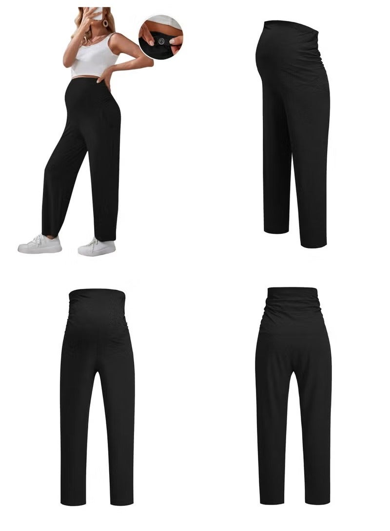 RedMapleTEK Maternity Leggings，Workout Activewear Yoga Pregnancy Pants over the Belly Buttery Soft  - Image 2