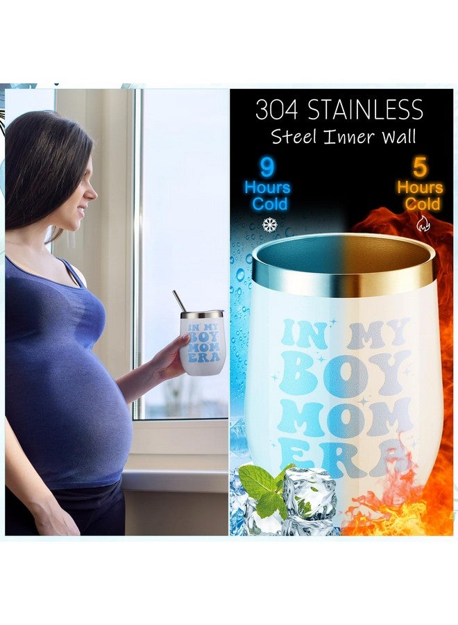 WinnerWhy 8 Sets New Mom Gifts Pregnancy After Birth Inspire Self Care 12 oz Tumbler First Time Gift Set for Expecting Mom(Blue) - Image 5