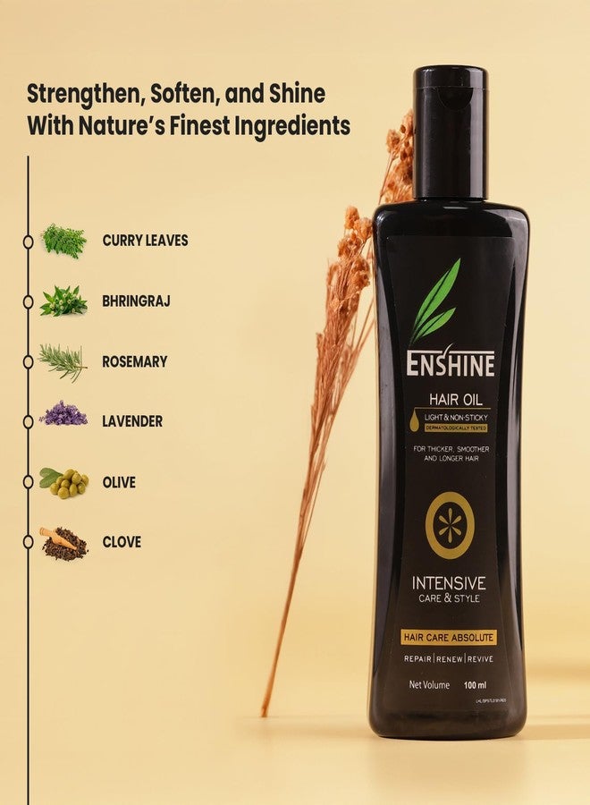 Enshine Hair Care Combo Gift Kit - Hair Oil (100ml) & Serum (110ml) | Promotes Growth & Controls Fall | Frizz-Free & Non-Sticky | For Men & Women - Image 5
