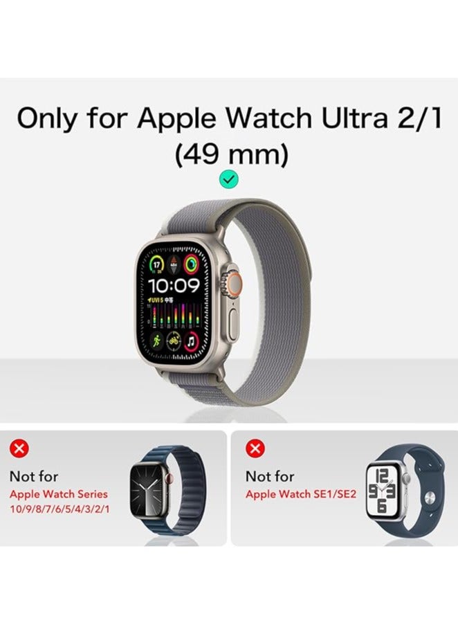 Denx Screen Protector Apple Watch Ultra 2/1 (2023/2022, 49 mm), Tempered Glass Protector with Stainless-Steel Frame, Keep Original, (Titanium) - Image 2