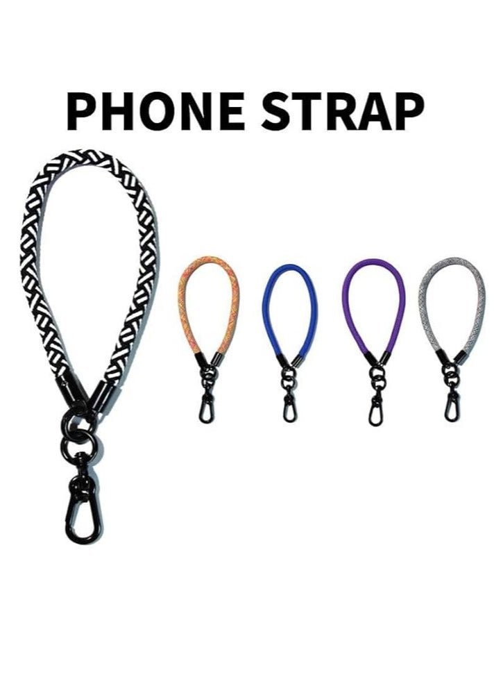 Premium Wrist Strap Cell Phone Lanyard anti theft, Soft Nylon Thick Rope, Phone Hand Strap With Phone Patch Compatible with Phone, Airpods, Purse, Keychain and More 20 Cm  - Image 2
