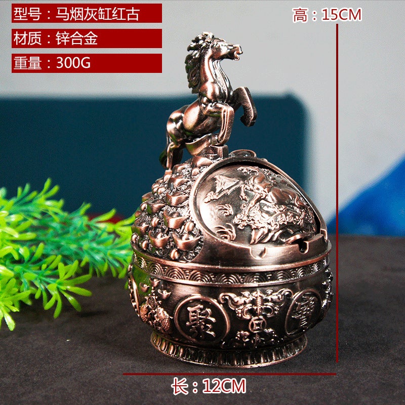 مبخرة زودياك المعدنية من سبائك الألومنيوم - حرف يدوية لتزيين المنزل، قاعة الشاي، هدية للمكتب - Image 1