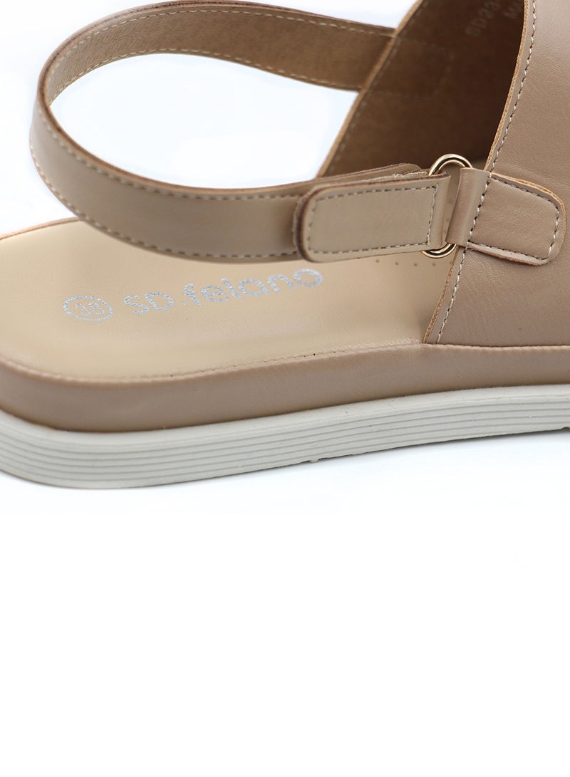 Mon Ami صندل فلات مونامي للنساء والفتيات | أحذية نسائية مفتوحة من الأمام، كاجوال وناعمة من الأسفل للفتيات والسيدات | صندل مريح أنيق للفتيات خفيف الوزن - Image 4