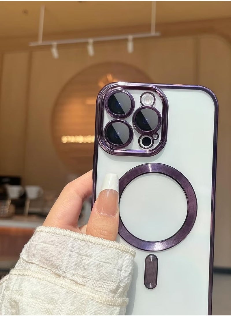 TIGER iPhone 16 Pro Max Magnetic Case – Compatible with MagSafe, Built-in Camera Protector, Soft TPU Anti-Scratch, Shockproof Slim Clear Case for iPhone 16 Pro Max (6.1 Inch) – Durable, Lightweight Protection - Image 3