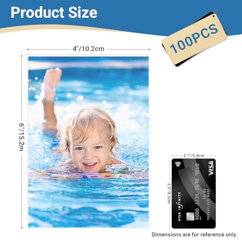 Zofly 4x6 Photo Sleeves (100 Pack) – Top Loading Sheet Protectors, Archival Safe & Waterproof Plastic Photocard Sleeve, Soft Clear Sleeves for Photos, Postcards, Recipe Cards - Image 2